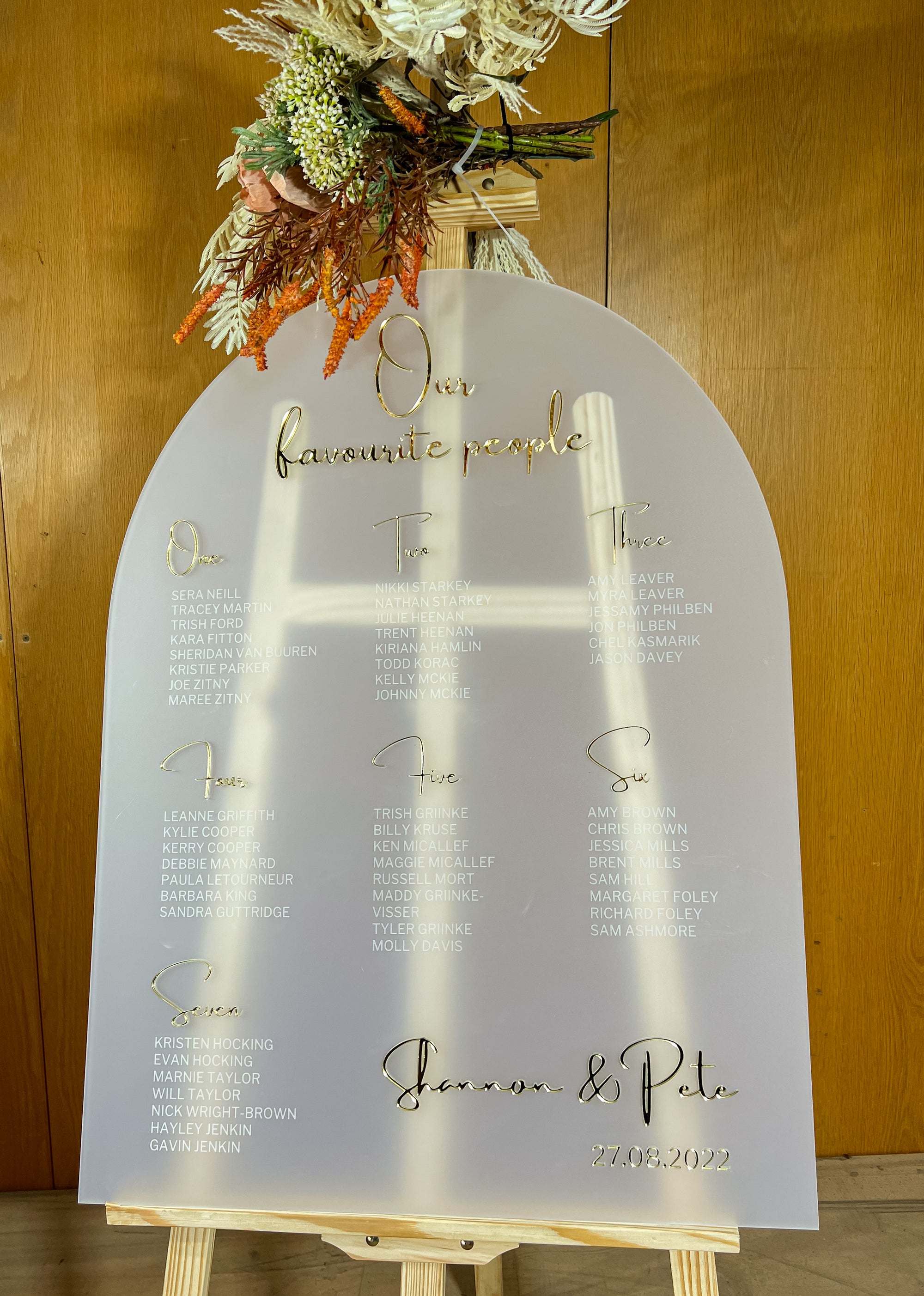 Custom Frosted/ Clear Wedding Seating Chart Sign, Personalised Guest Plan/ Find Table Take a Seat, Modern, Luxury Reception Event Decor