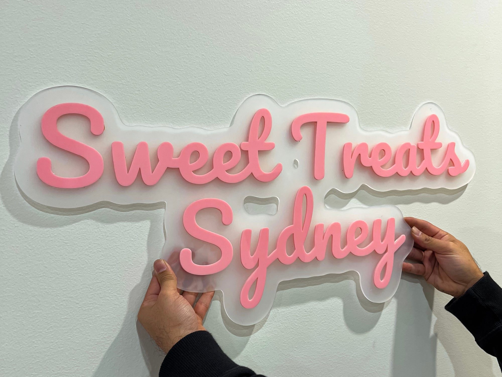 Custom Acrylic 3D Double Layered Business Logo Sign, Personalised Rose/ Gold Mirror Names, Coffee, Retail, Spa, Eyelash Signage