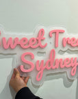 Custom Acrylic 3D Double Layered Business Logo Sign, Personalised Rose/ Gold Mirror Names, Coffee, Retail, Spa, Eyelash Signage