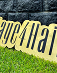 Custom Acrylic 3D Double Layered Business Logo Sign, Personalised Rose/ Gold Mirror Names, Coffee, Retail, Spa, Eyelash Signage