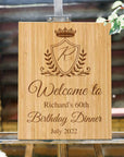 Custom Timber Wedding Welcome Sign, Personalised Rustic/ Vintage/ Boho, Country Hippie style Wooden Names, Ceremony/ Event/ Engagement/ Bridal Shower/ Birthday Signage on Easel