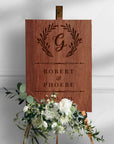 Custom Timber Wedding Welcome Sign, Personalised Rustic/ Vintage/ Boho, Country Hippie style Wooden Names, Ceremony/ Event/ Engagement/ Bridal Shower/ Birthday Signage on Easel