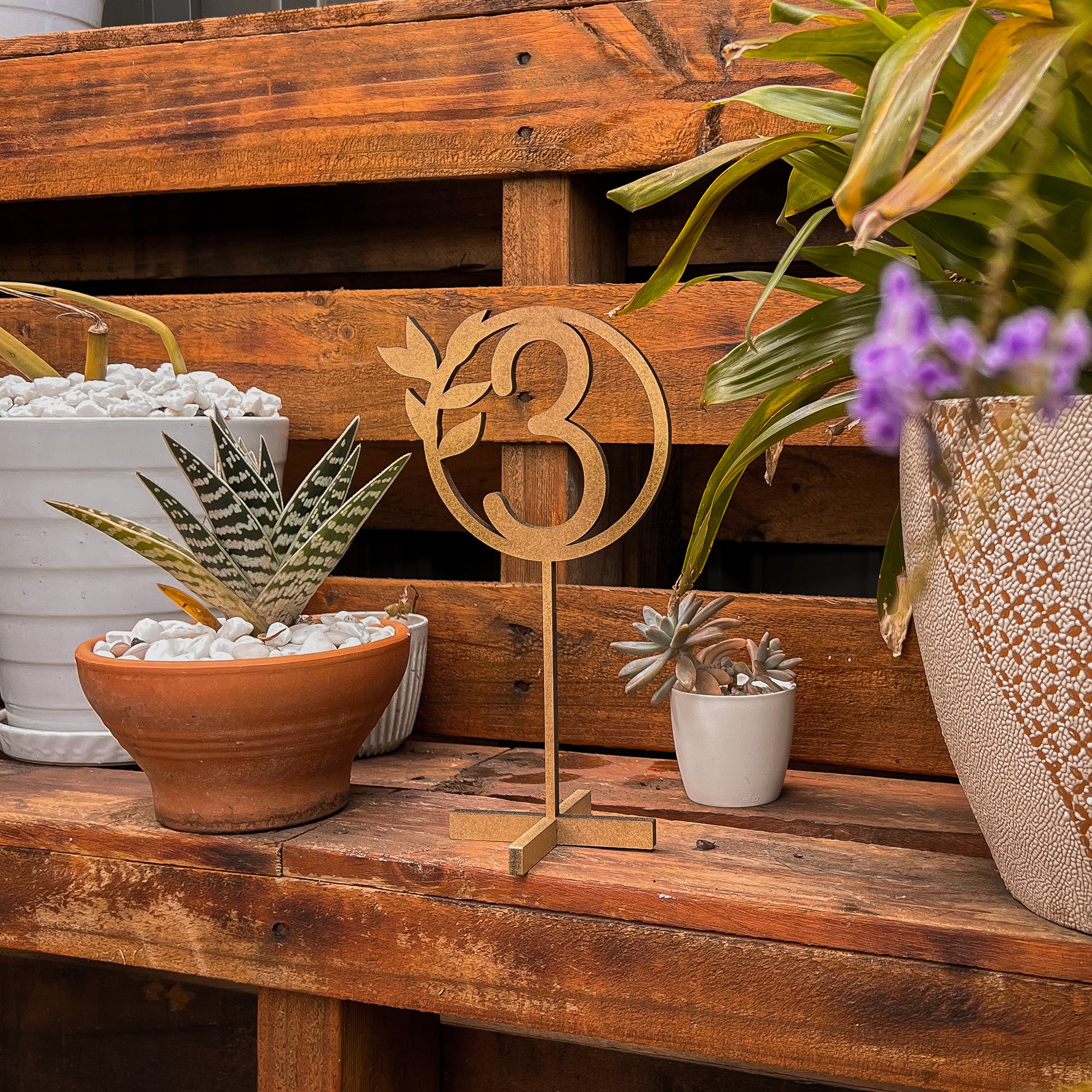 Custom Wooden/ Mirror Acrylic Wedding Wreath Table Numbers, Rustic/ Vintage Numbers for Restaurant, Functions & Dinner, Event Party Decor