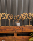 Custom Wooden/ Mirror Acrylic Wedding Wreath Table Numbers, Rustic/ Vintage Numbers for Restaurant, Functions & Dinner, Event Party Decor