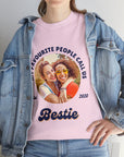 Customise Your Own Photo My Favourite People Call Me Unisex T-shirt, Personalised Insert Pet Image Tee Shirts, Friend Group, Couple, Anniversary Gifts