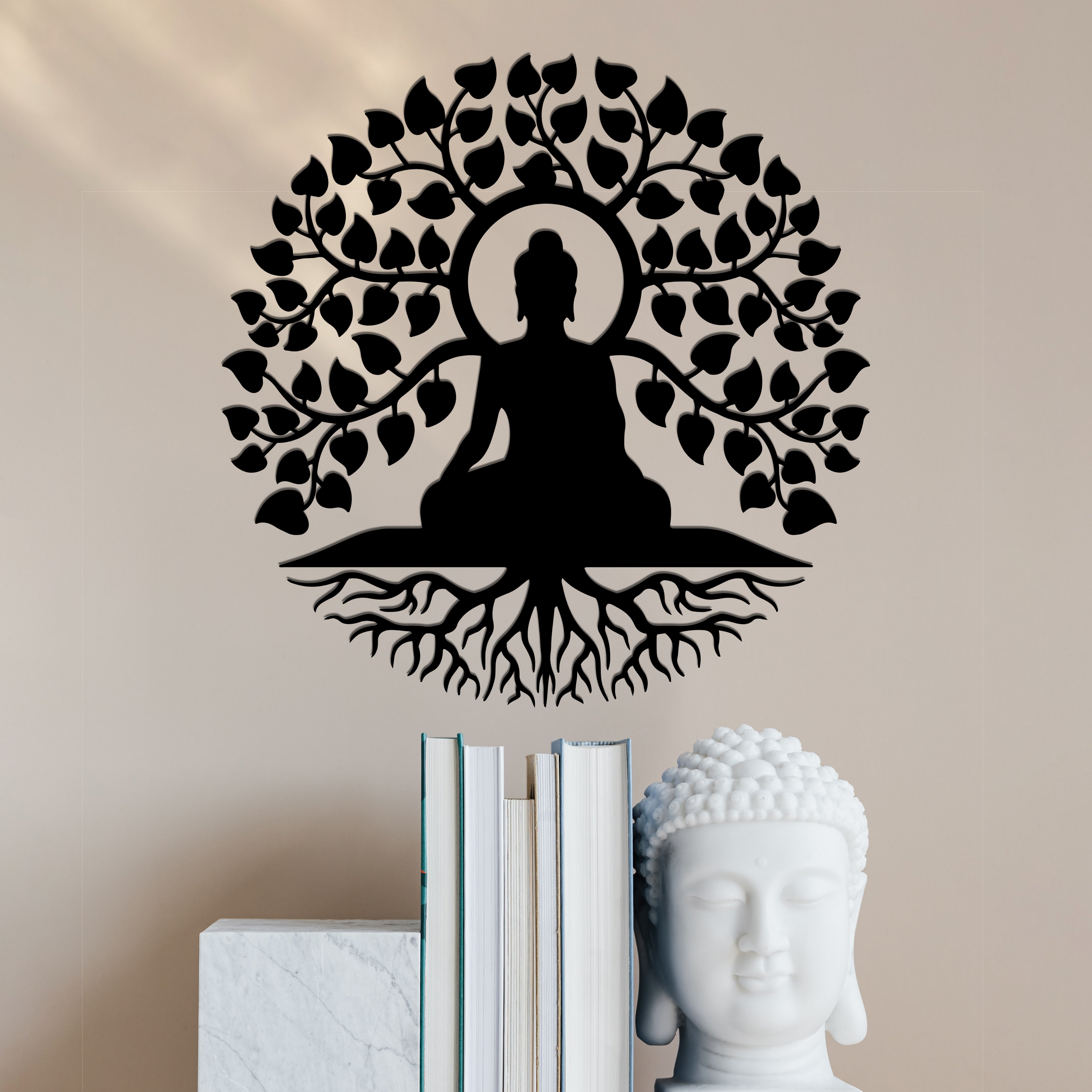 Custom Made Acrylic/ Wooden Buddha Wall Accent, Tree of Life Buddhism ...