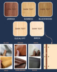 Personalised Engraved Wooden & Vegan Leather A4 Menu Binder Cover