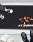 Personalised Doormat, Customised UV Printed PVC Loop Pile High Traffic Front Entry, Logo Estate Welcome Outdoor Indoor Mat Housewarming Gift