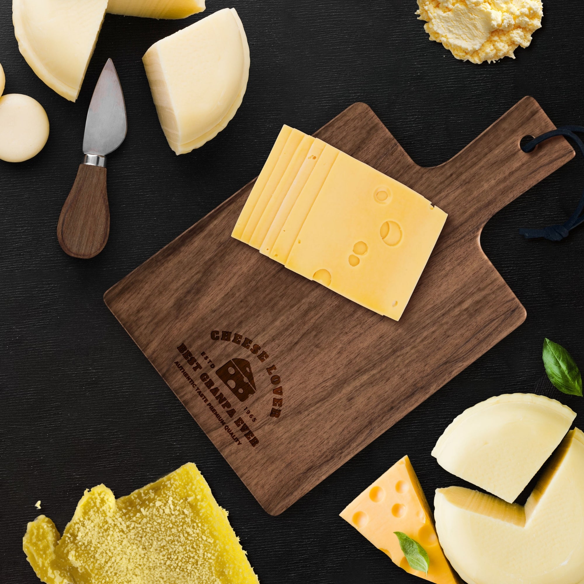 Personalised Acacia Cheese Tasting Paddle &amp; Knife, Charcuterie, Cheese/ Chopping/ Cutting  Board, Custom Engraved Housewarming, Kitchen Gift