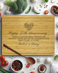 Personalised Bamboo Wooden Cheese Serving Board, Custom Engraved Cutting Chopping Tray Charcuterie Platter Butcher's Block Housewarming Gift