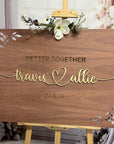 Personalised Raised 3D Letter MDF Wooden Welcome Wedding/ Event Signage