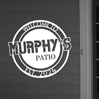 Custom Made Backyard/ Patio/ Deck Hoop Sign, Personalised Name Acrylic Pool Bar Signage, Oasis Retreat Poolside Wall Art, Housewarming Gift