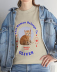 Customise Your Pet Photo Unisex T-shirt - This Human Belongs To