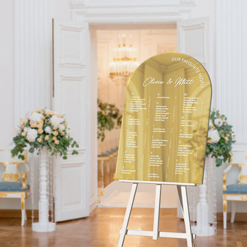 Personalised Wedding Seating Chart Arch Sign, Custom Print Guest Plan Find Your Seat Mirror Signage, Engagement Bridal Shower Birthday Decor