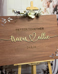 Personalised Raised 3D Letter MDF Wooden Welcome Wedding/ Event Signage