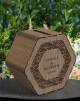 Custom Made Laser Cut Plywood Wishing Well Box, Personalised Name & Date Money, Envelope, Card Boxes, Rustic Wedding Memory Keepsake Gift