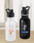 Personalised 500ml Stainless Steel Kid Water Bottle, Custom UV Print Logo Preschool/ Sport/ Daycare Travel Tumbler, Corporate/ Birthday Gift