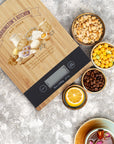 Personalised Bamboo Kitchen Scale, Custom UV Printed Digital Electronic Weighing, Mother's Day, Corporate Housewarming, Chef Kitchenware Gift