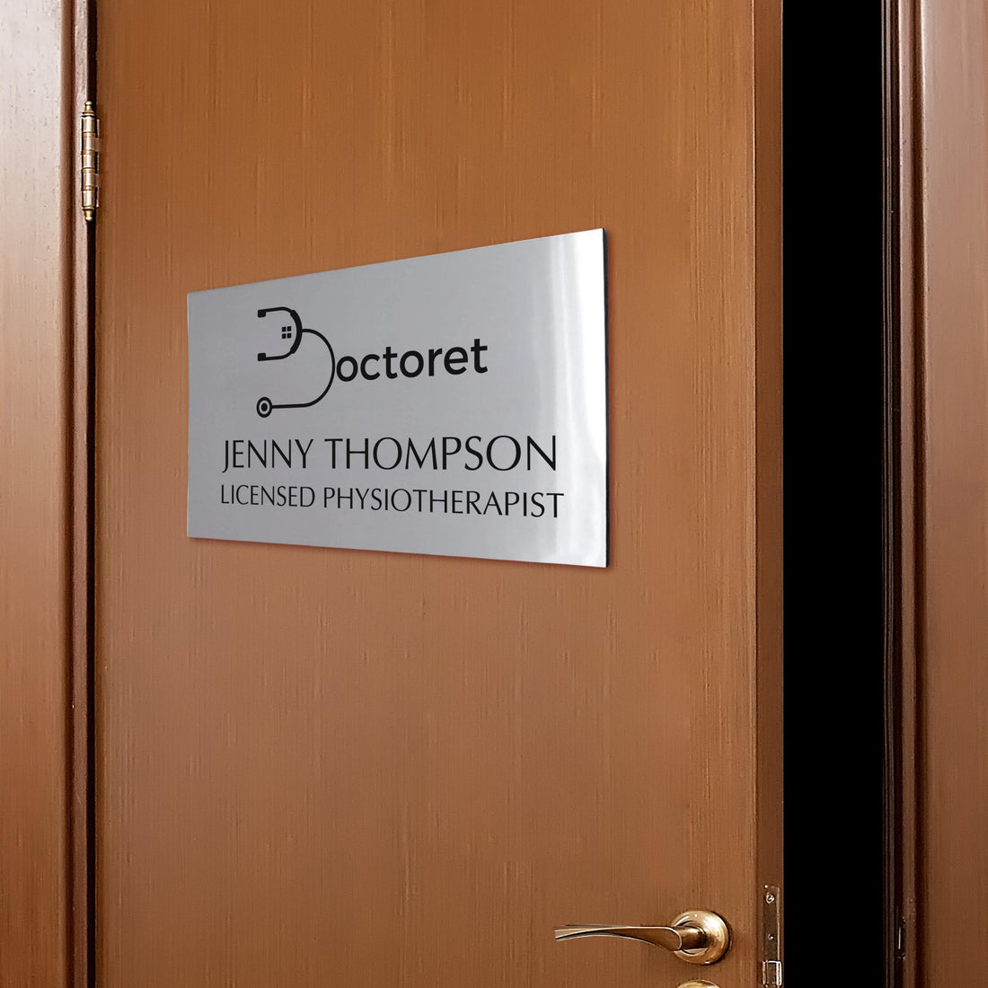 Room Name Labels Personalised Acrylic Company Room Name Sign, Office Door Number ...