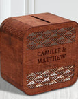 Custom Made Laser Cut & Engrave Plywood Wishing Well Box, Personalised Name & Date Money, Envelope, Card Boxes, Rustic Wedding Memory Keepsake Gift