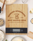 Custom Engraved Bamboo Kitchen Scale, Personalised Digital Electronic Weighing, Mother's Day, Corporate Housewarming, Chef Kitchenware Gift