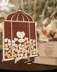 Custom Made Plywood Acrylic Bird Cage Wedding Drop Box, Personalised Guest Book Alternative, Same Sex Marriage Rustic Stationery Table Decor