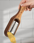 Personalised Wooden Stainless Cheese Grater & Holder, Custom Engraved Shredder Box, Cheese Spoon Zester, Kitchen Utensils, Housewarming Gift