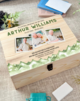 Personalised Printed Memorial Wooden Keepsake Box, Custom UV Printed In Loving Memory Treasure Storage, Pet Loss, Sympathy Mourning Gift