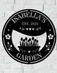 Custom Made Acrylic Garden Hoop Sign, Personalised Lawn, Green House Signage, Flower Bed/ Backyard/ Patio/ Plant Wall Art, Housewarming Gift