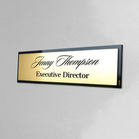Personalised Acrylic Room Name Sign, Door Number, Company Wall Plate, Custom Office Plaque, Professional Title Banner, New Job Role Quote