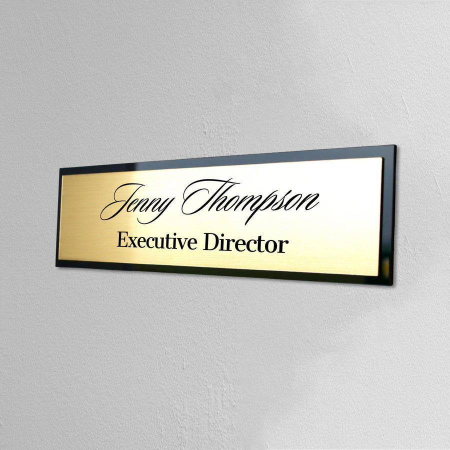 Personalised Acrylic Room Name Sign, Door Number, Company Wall Plate, Custom Office Plaque, Professional Title Banner, New Job Role Quote