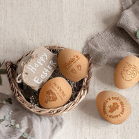 Personalised Wooden Easter Bunny Egg, Custom Engraved Rabbit Eggs, My First Birthday, Baby Christian Baptism Memory Keepsake, Christmas Gift