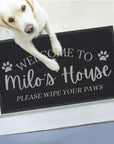 Personalised Doormat, Customised UV Printed PVC Loop Pile High Traffic Front Entry, Logo Estate Welcome Outdoor Indoor Mat Housewarming Gift