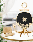 Custom Made Plywood Anchor Wedding Drop Box, Personalised Name Date Ship Helm Guest Book Alternative, Birthday, Anniversary Stationery Decor