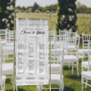 Personalised Wedding Seating Chart Sign, Custom Print Reception Guest Plan, Find Your Seat Mirror Signage, Engagement/ Birthday Party Decor