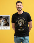 Customise Your Pet Photo T-shirt, Personalised Name This Human belongs To Dog Lover Shirt, Cat Image Custom Logo T Shirts, Birthday Gift Tee