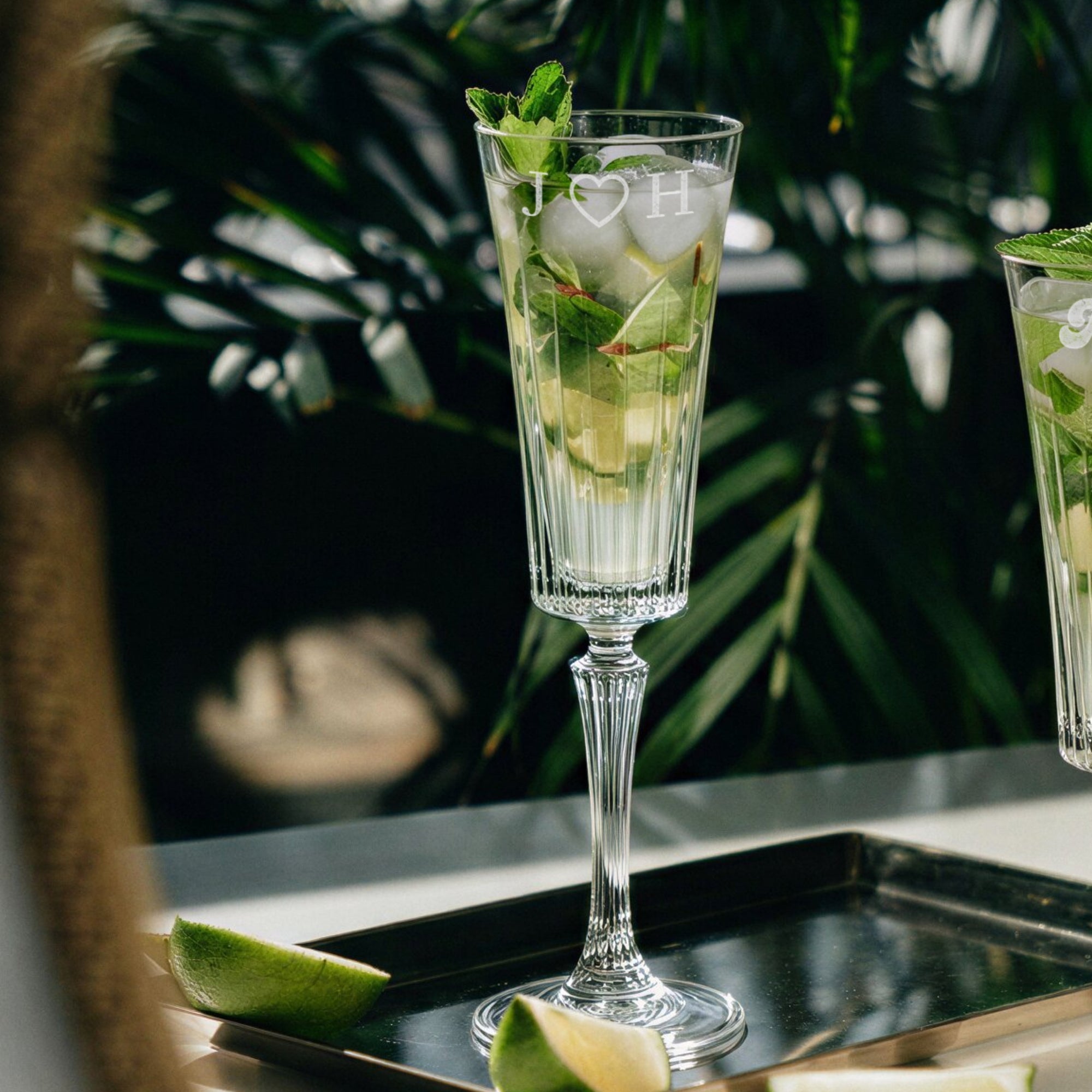 Personalised Engraved 210ml Italian Crystal Timeless Champagne Flute