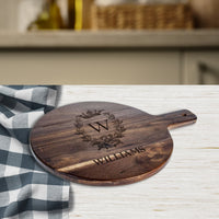 Personalised Acacia Wooden Cheese Serving Board Custom Engraved Cutting Chopping Paddle Tray Charcuterie Platter Housewarming Corporate Gift
