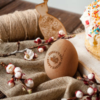 Personalised Wooden Easter Bunny Egg, Custom Engraved Rabbit Eggs Basket Decor, First Birthday, Baby Memory Baptism Keepsake, Christmas Gift