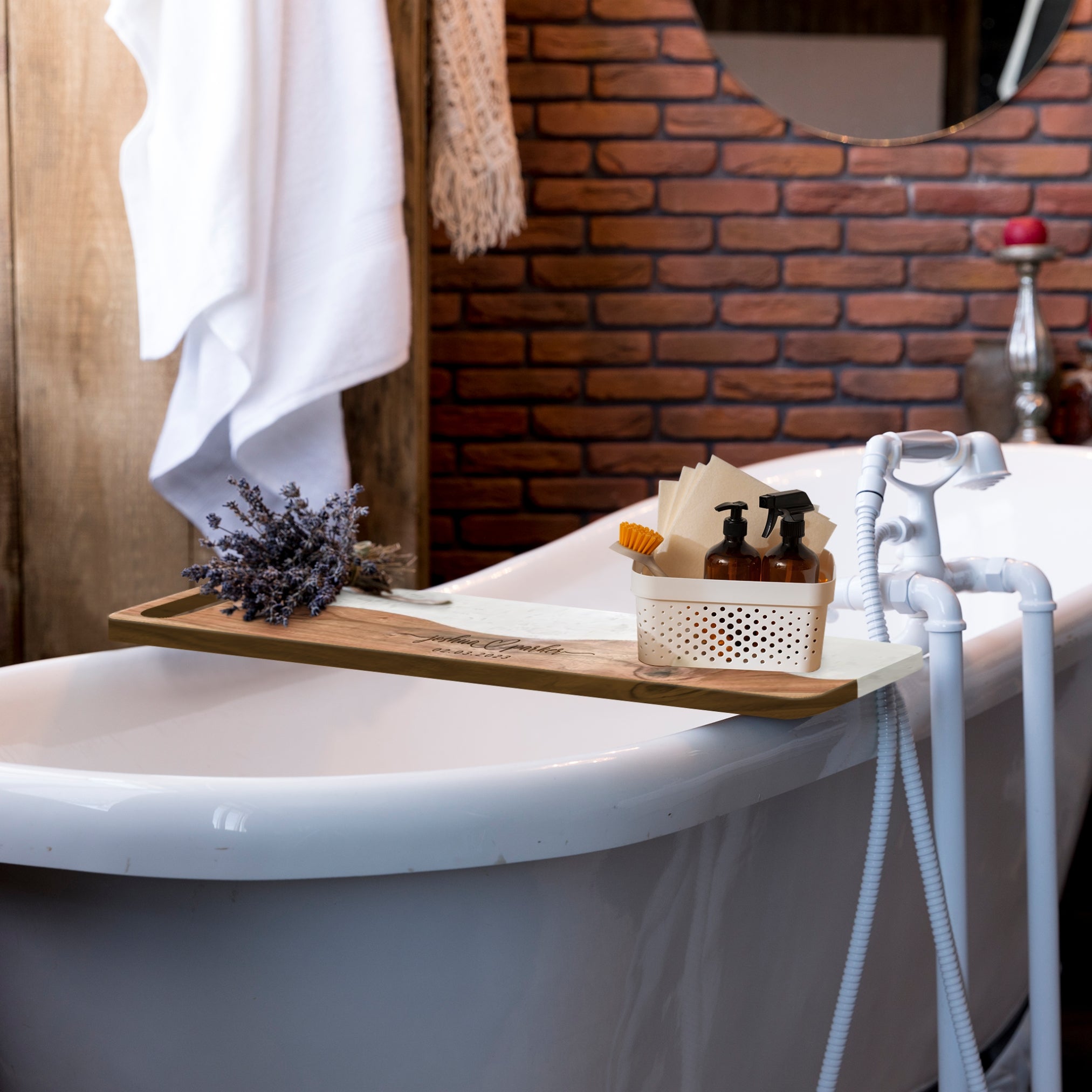 White bath tray online