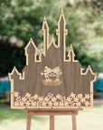 Custom Made Wedding Wonderland Castle Drop Box, Personalised Guest Book Alternative, Birthday Sign-in Signature Box, Cartoon Fairytale Decor