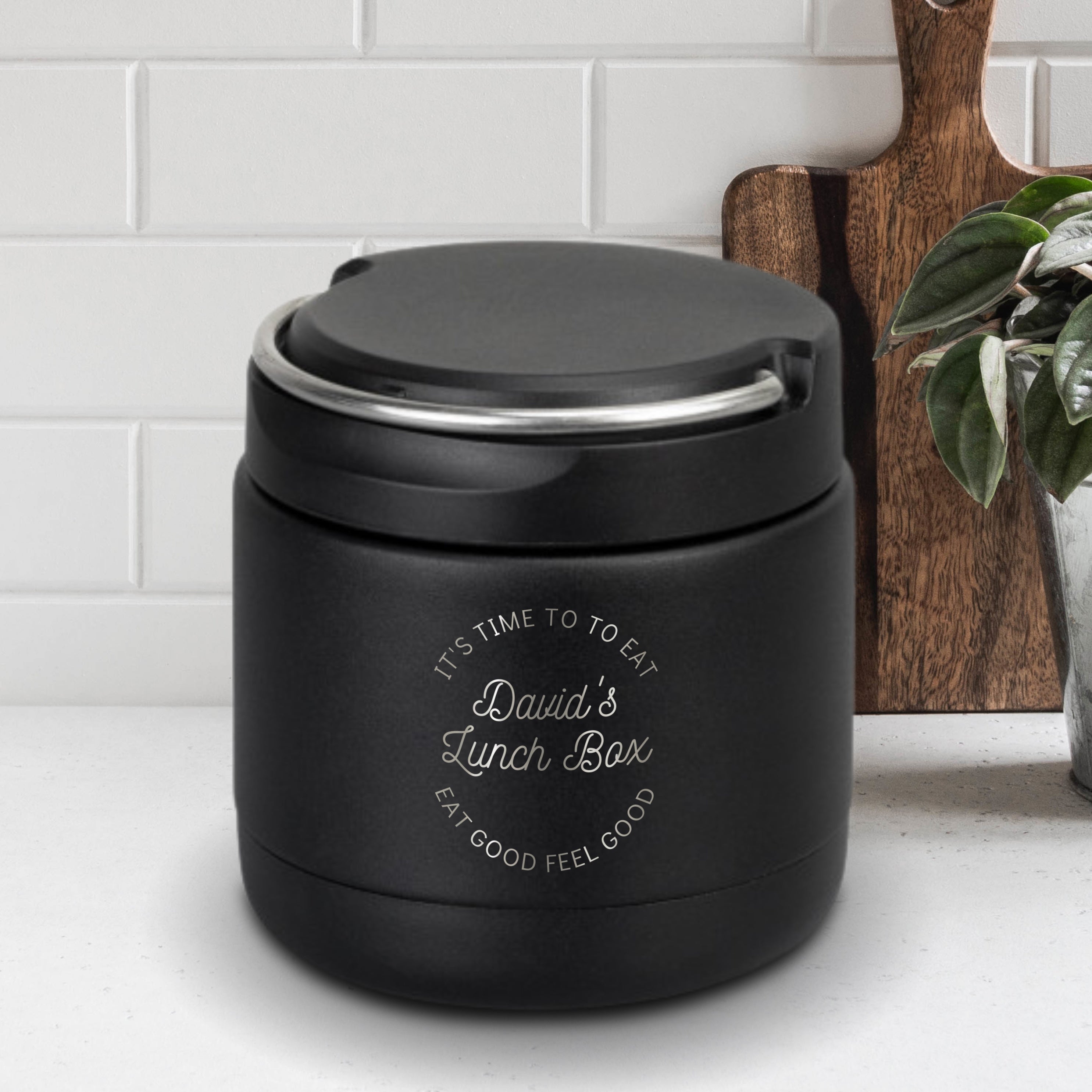 Personalised Stainless Steel Vacuum Food Jar, Lunch Box, Custom ...