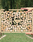 Custom Made Laser Cut Plywood & Acrylic Rectangle Wedding Chips Drop Box, Rustic Personalised Guest Book Alternative, Stationery Table Decor