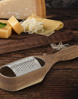 Personalised Wooden Stainless Cheese Grater & Holder, Custom Engraved Shredder Box, Cheese Spoon Zester, Kitchen Utensils, Housewarming Gift