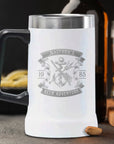 Personalised Insulated Stainless Steel Tankard Beer Mug, Custom Engraved Thermal Brewery Tumbler, Dad Groomsman Housewarming, Christmas Gift