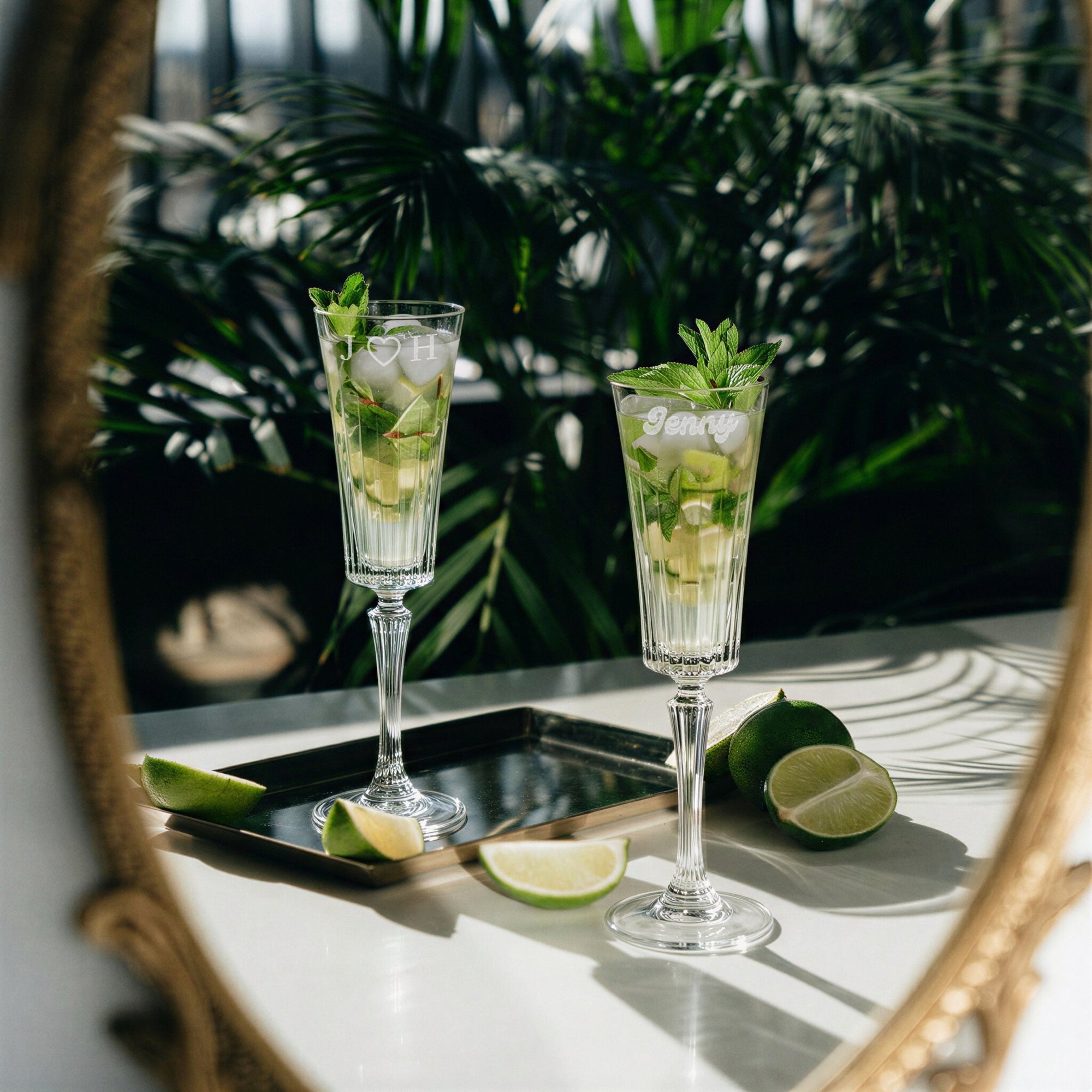 Personalised Engraved 210ml Italian Crystal Timeless Champagne Flute