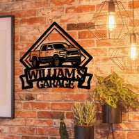 Personalised Garage Shed Sign, Custom Wall Art, Stylish Home Decor, Mechanic Workshop, Handyman Tools Diamond Signage, Dad Man Cave Plaque