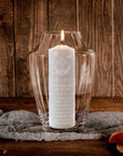 Personalised Engraved Glass Vase Unity Candles & Holders Set, Custom Wedding Ceremony Engagement Union, Christening Baptism Anniversary Gift