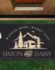 Personalised Welcome Front Doormat - PVC Loop Pile