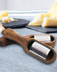 Personalised Wooden Stainless Cheese Grater & Holder, Custom Engraved Shredder Box, Cheese Spoon Zester, Kitchen Utensils, Housewarming Gift